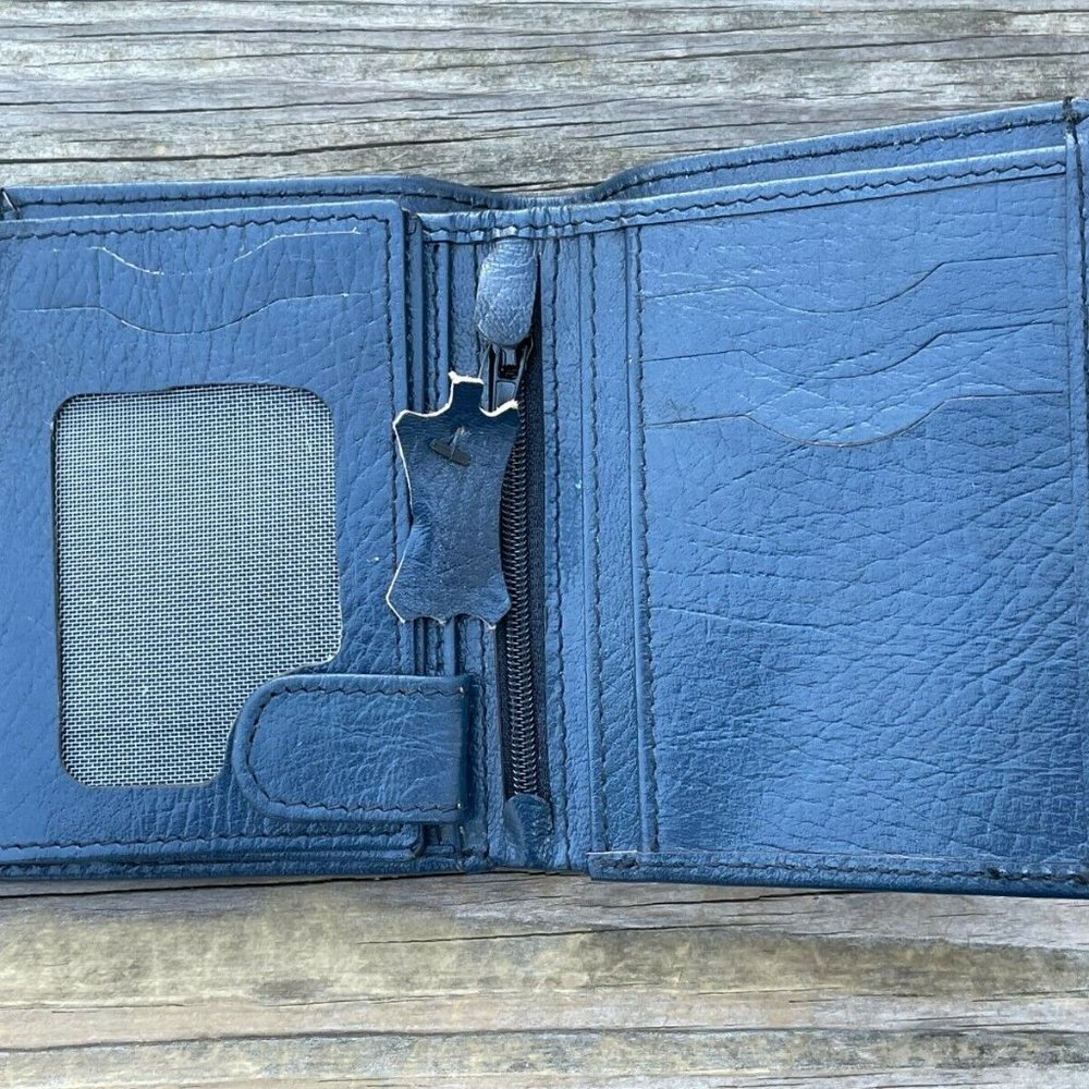 Handmade Wallet Handmade Men Card Holder Purse Genuine Leather Bi fold Wallet - Picture 7 of 12